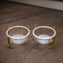  Elevated Glass Bowls with Stand